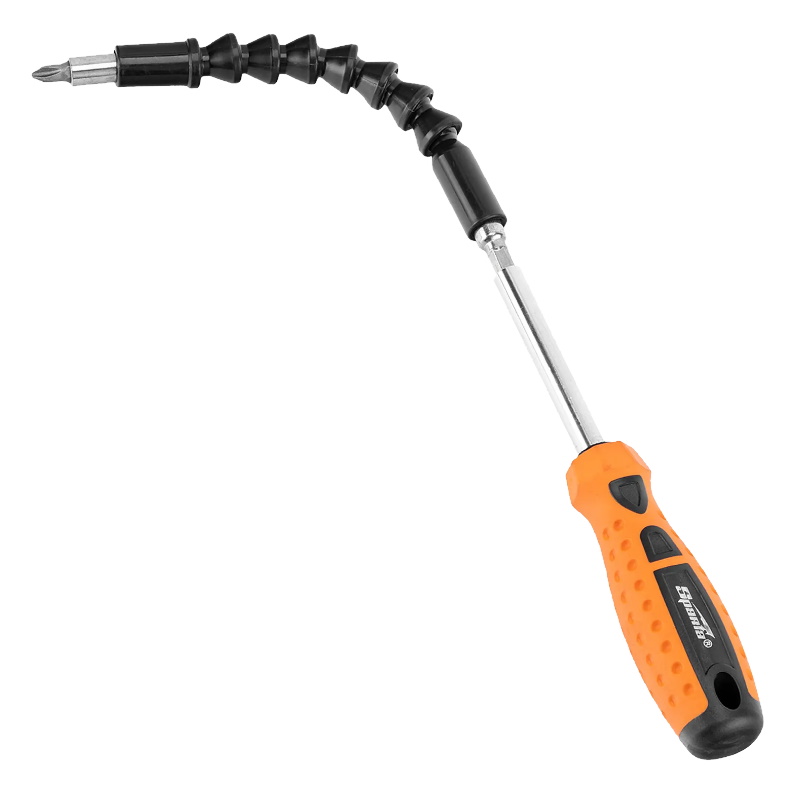 Отвертка телескопическая с битами Sparta 115575, 8 предметов, PH + SL + Torx, двухкомпонентная рукоятка, гибкий привод в Угличе