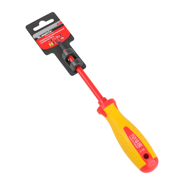 Отвертка диэлектрическая Insulated SL4.0x100 мм Matrix Professional 12916