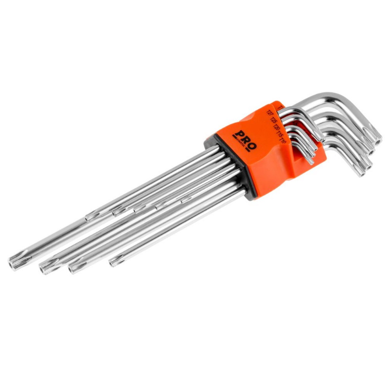 Набор ключей Pro Startul PRO-87309 Torx T10-T50 9 шт экстрадлинных 434₽