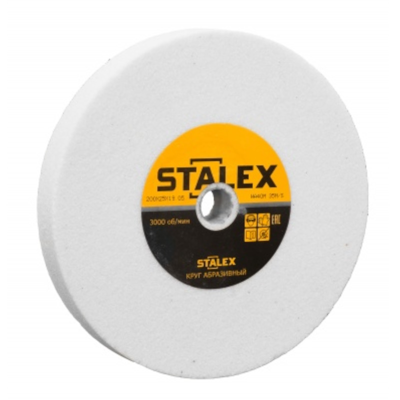 Круг абразивный Stalex GS400.01.060, 400х75х127, зернистость WA60 (белый корунд)
