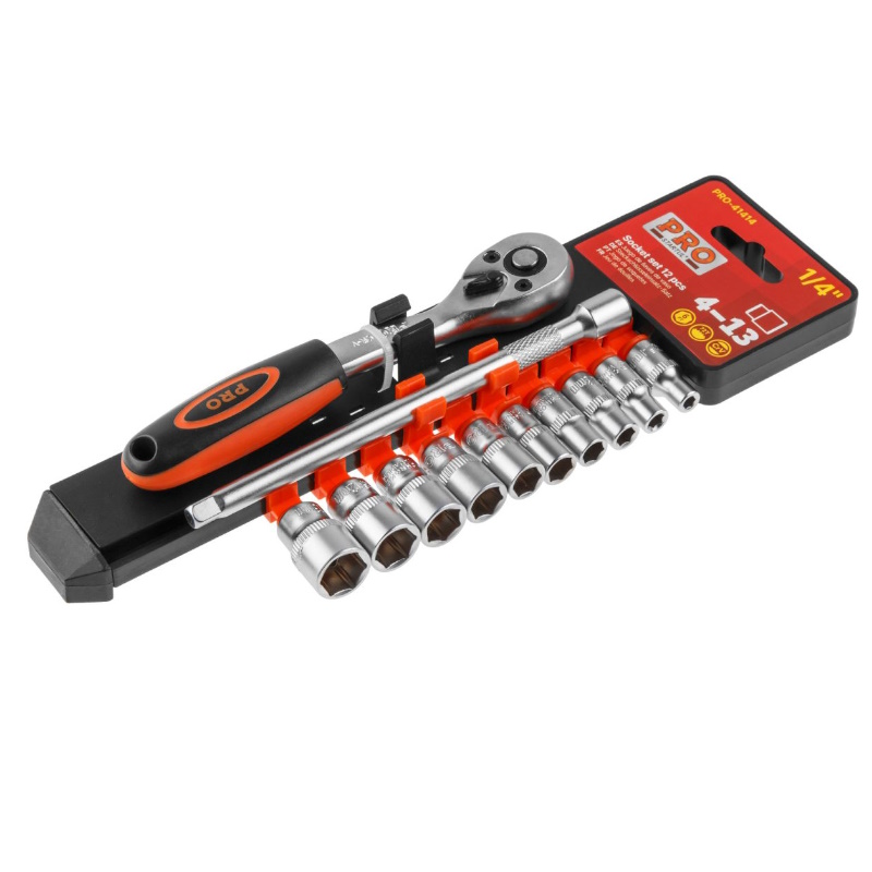 Набор головок Pro Startul PRO-41414, 1/4", 4-13мм, 12 предметов в Ярославле
