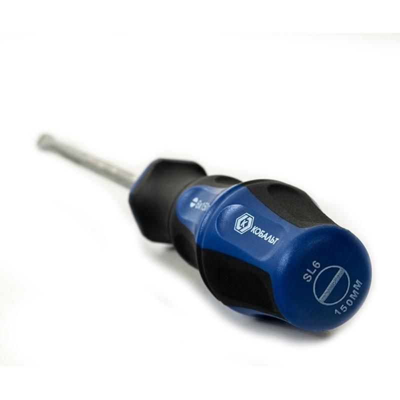 Отвертка Кобальт Ultra Grip 646-287, SL6.0х150мм, CR-V, 1 шт. в Туле