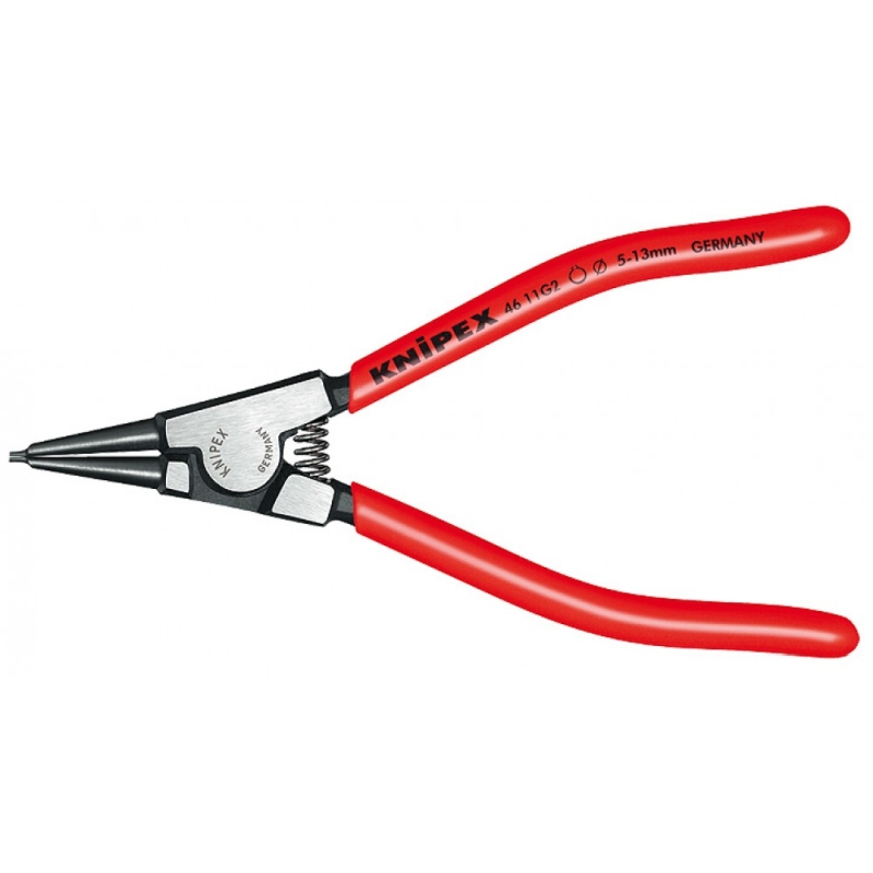 Щипцы Knipex KN-4611G2 для внешних стопорных колец, прямые губки, Ø 5-13 мм, длина 140 мм в Туле