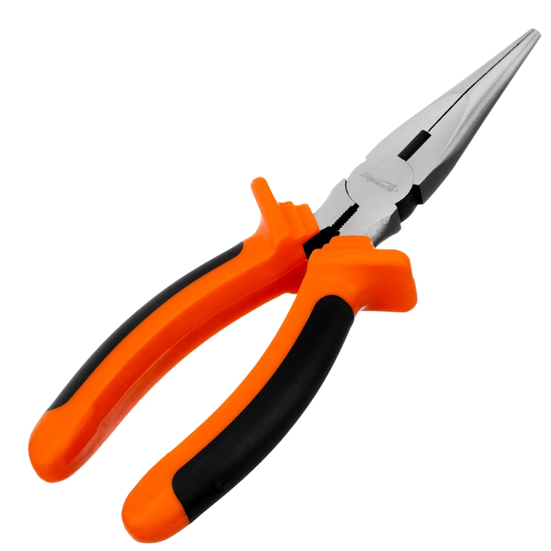 Длинногубцы Sparta Comfort 17169, 200 мм, прямые шлифованные, двухкомпонентные рукоятки в Рыбинске