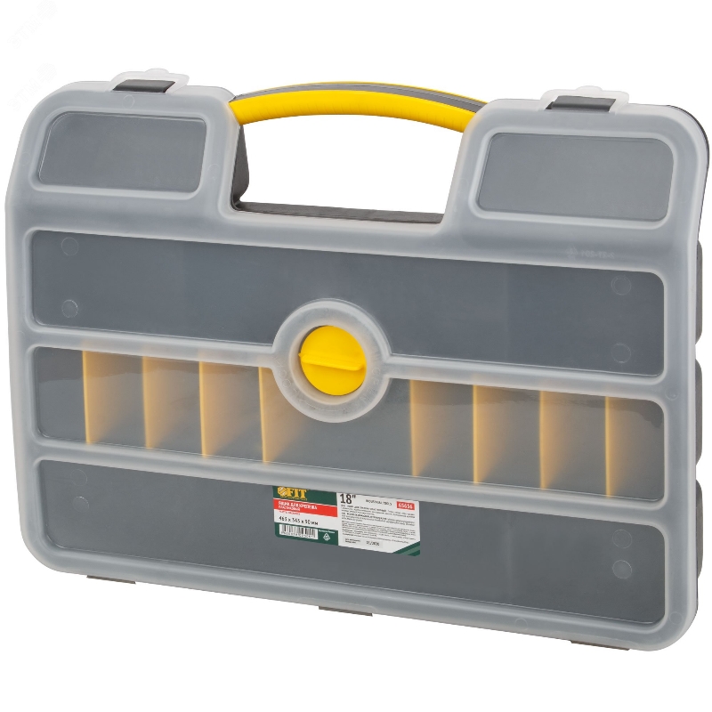 Ящик для крепежа органайзер Fit 65656 18 463x343x90 мм 1628₽