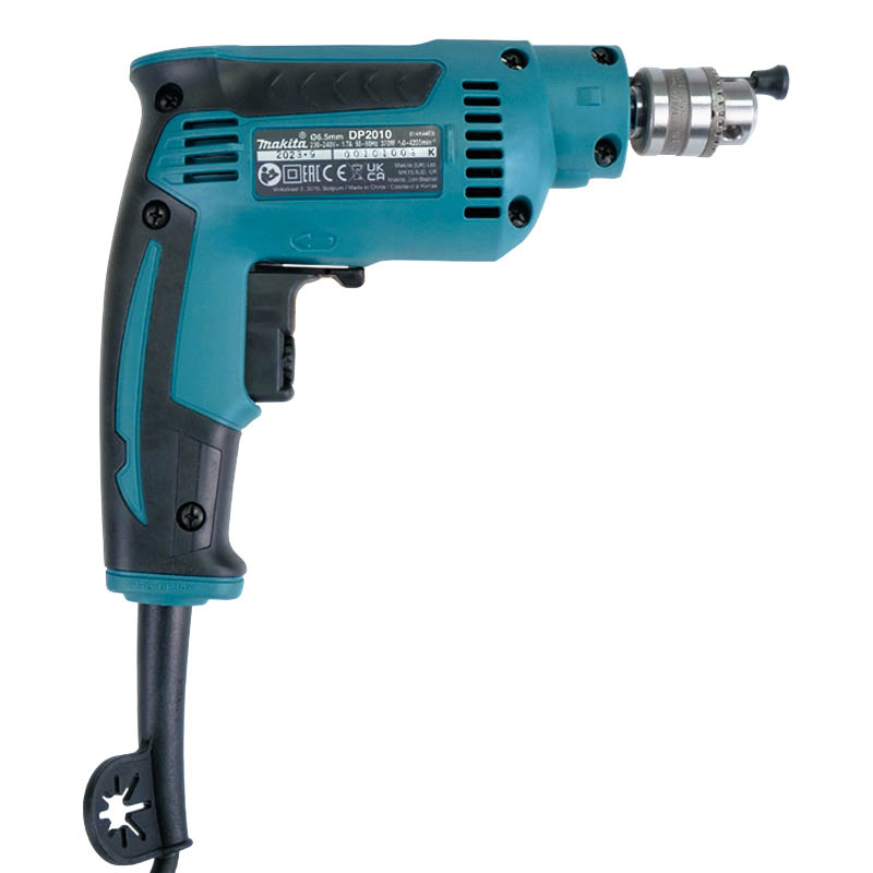 Дрель для дома Makita DP2010 (мощность 370 Вт, металл max 6 мм)