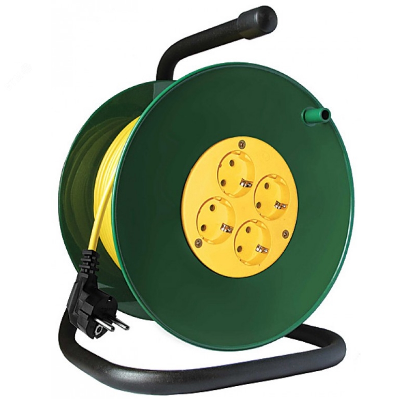 Удлинитель силовой на катушке 83199 4 гнезда с заземлением СОЮЗ ПВС 3х15 мм 3500 Вт 30 м 6328₽