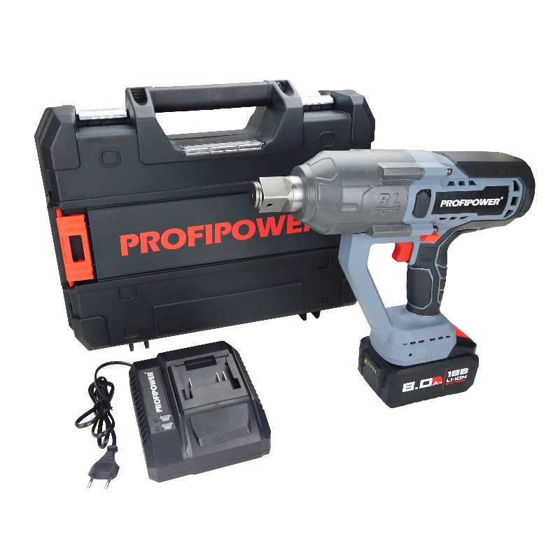 Аккумуляторный гайковерт бесщеточный ударный ProfiPower T-2500N E0189 (Литий-ионный-1шт,8.0Ач,2500Нм,З/У,в кейсе) в Александрове