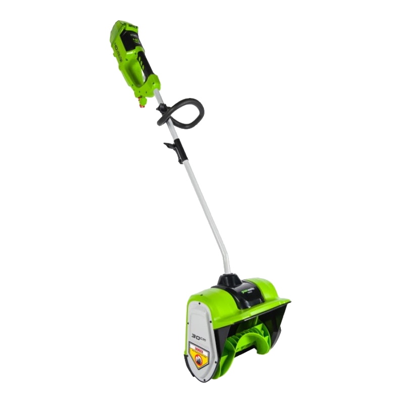 Снегоуборщик аккумуляторный Greenworks 2600807UA, 40V, 30 см, бесщеточный, с 1хАКБ 2 Ач и ЗУ в Ярославле
