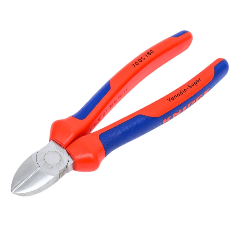 Бокорезы Knipex KN-7005180SB, 180 мм, хром, 2-компонентные ручки в Угличе