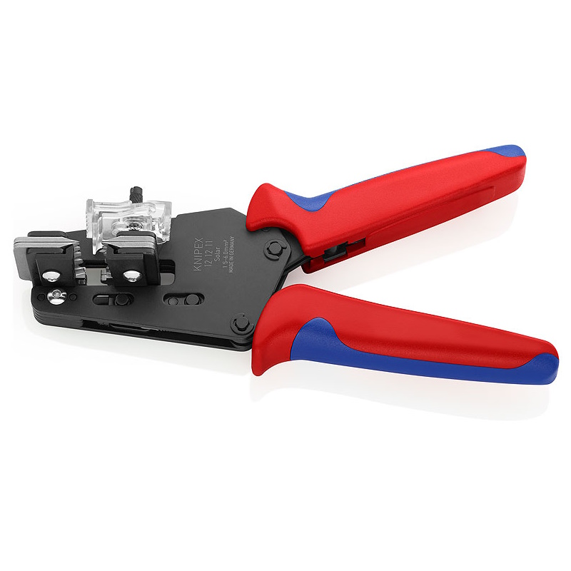 Стриппер прецизионный со сменными фасонными ножами Knipex KN-121211, 1.5/2.5/4/6 мм², длина 195 мм в Рыбинске