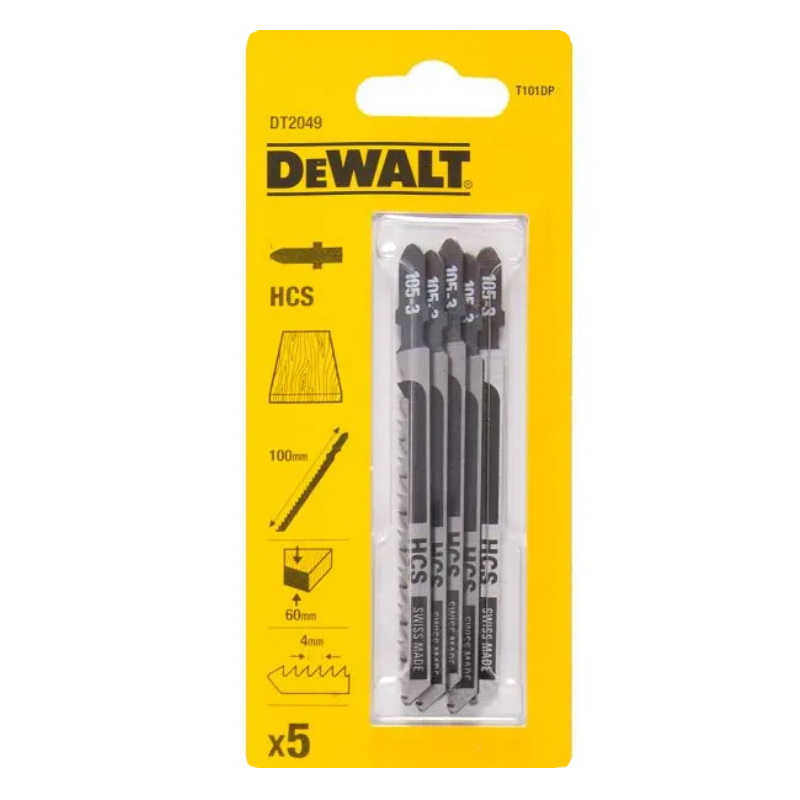 Пилка по дереву HCS DeWalt DT2049-QZ T101DP, 100х68х4.0х60 мм, 5 штук в Муроме
