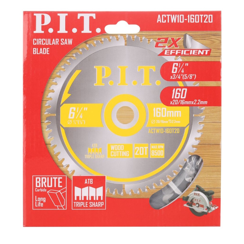 Диск пильный P.I.T. ACTW10-160T20, 160x20/16x2,2 мм, 20T в Угличе