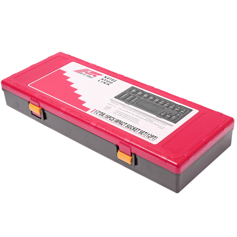 Набор головок торцевых ударных JTC JTC-K4162, 12-гранных, 1/2", 10-24 мм, в кейсе, 16 предметов в Череповце