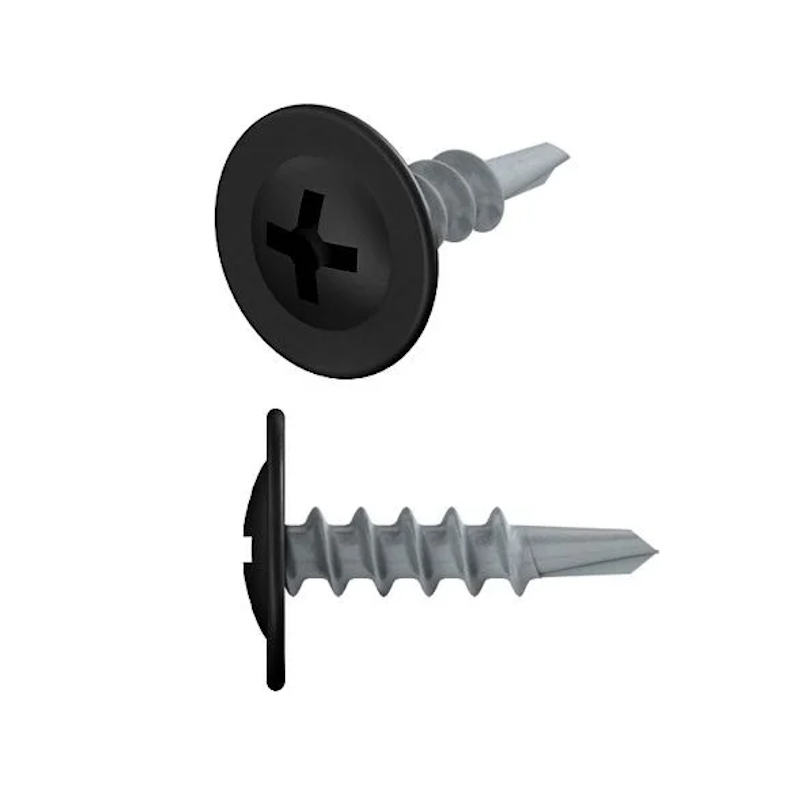 Саморез Starfix SM-50905-14000 42х16 мм с прессшайбой цинк со сверлом RAL 9005 14000 шт в коробе 14653₽