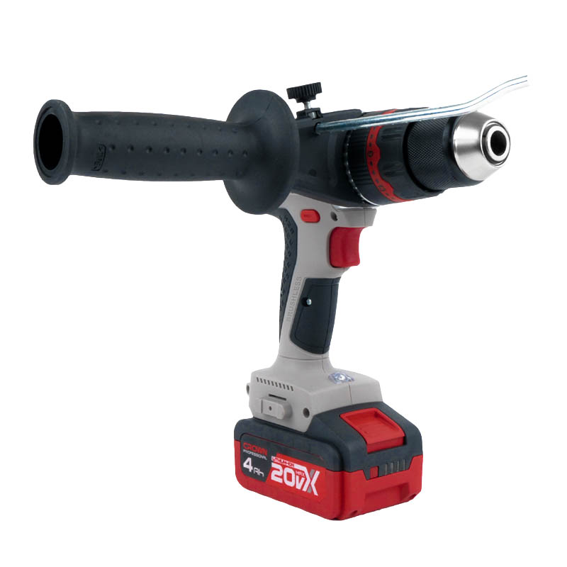 Аккумуляторный ударный шуруповерт Crown CT21093HMX-4 BMC BL (20В, 75Нм, 2*4Ач) в Костроме