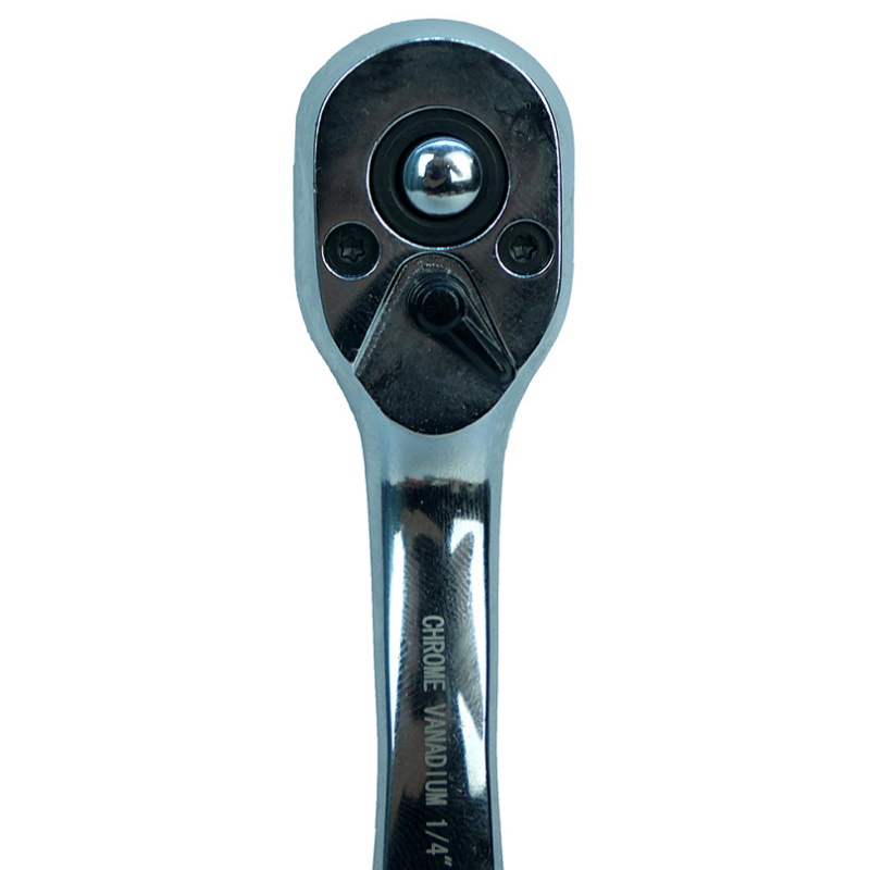 Ключ-трещотка Sturm 1045-17-R1/4, 1/4", 72 зуба, с быстрым сбросом, CrV