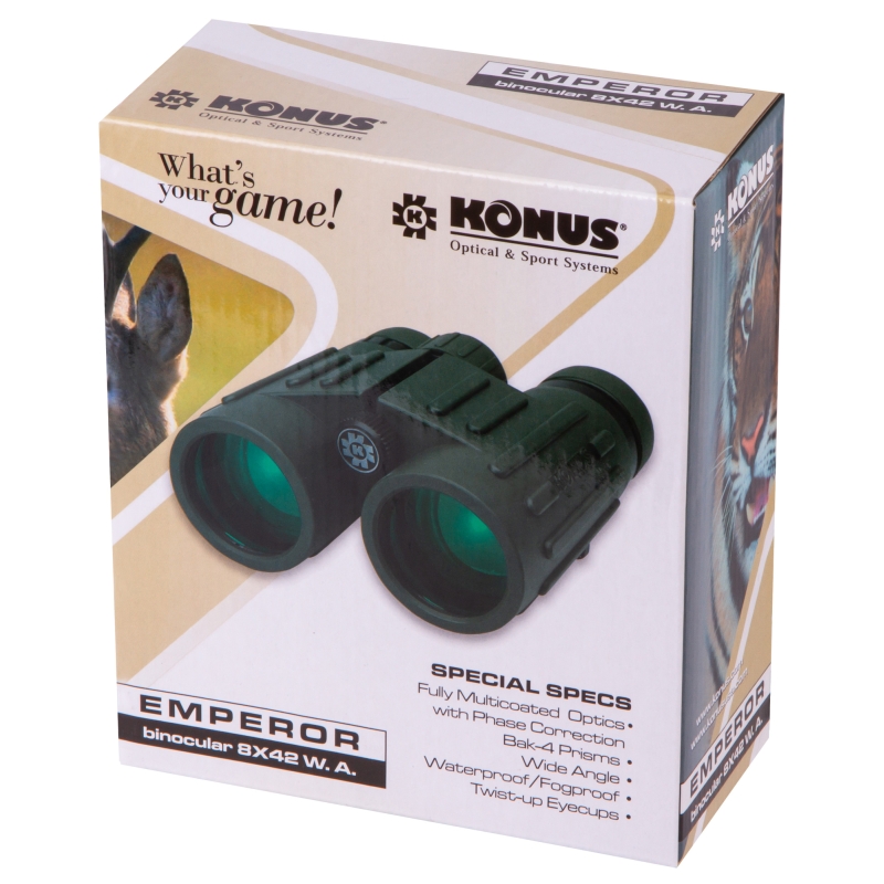 Бинокль Konus Emperor WA Green 77053, 8x42 в Вологде