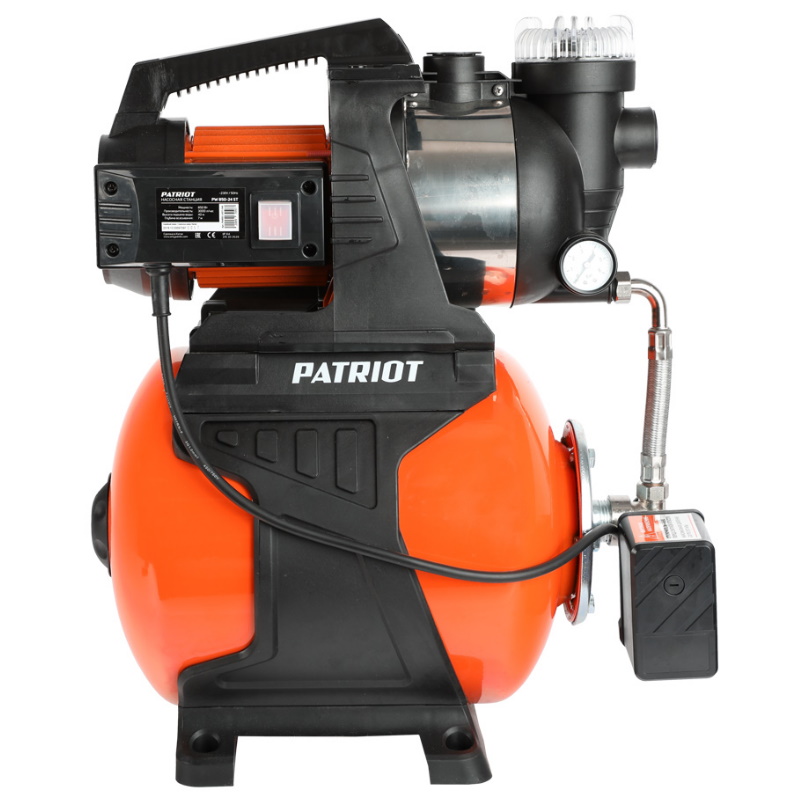 Насосная станция Patriot PW 850-24 ST 315302628, насосная часть - пластик / нержавеющая сталь, мощность: 850 Вт в Костроме