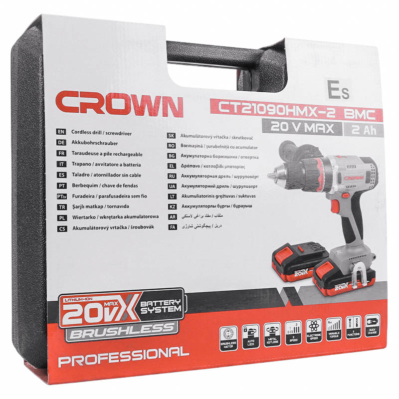 Аккумуляторный шуруповерт Crown CT21090HMX-2 BMC в Иваново