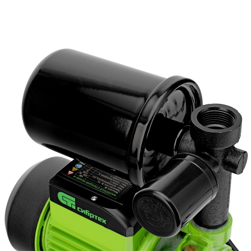 Насосная станция Сибртех НС400-Ч 97246, 400 Вт, напор 32 м, 2100 л/ч, ресивер 2 л