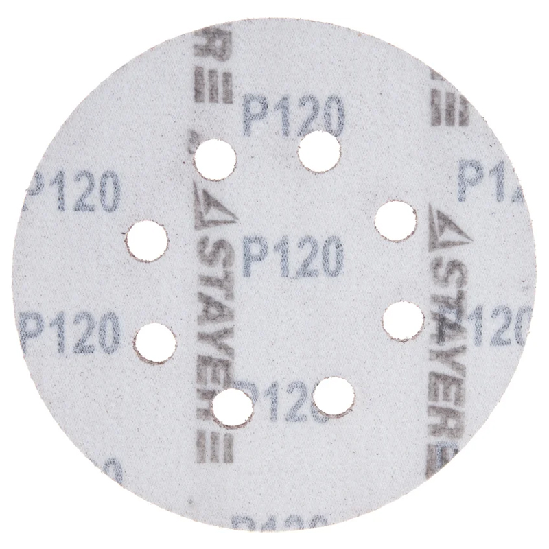 Шлифовальный круг Stayer 35452-125-120 (125 мм, Р120, 5 шт.) в Ярославле