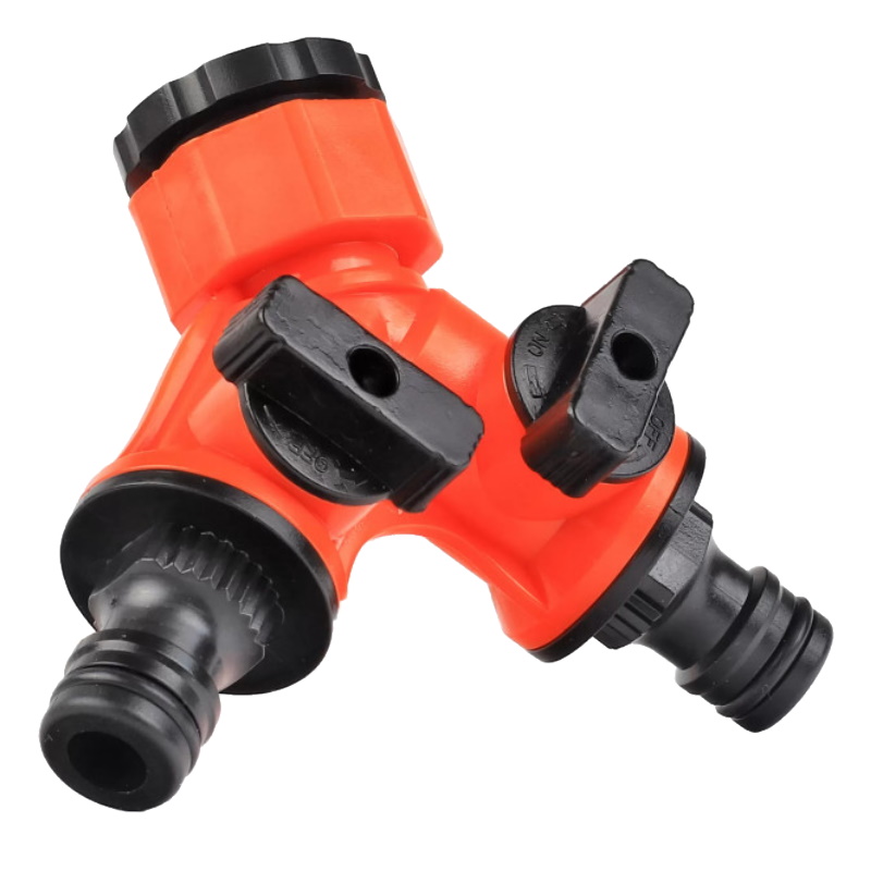 Распределитель Patriot TAP-2 777001120, пластиковый, 2-х канальный, G 3/4" + 1/2"