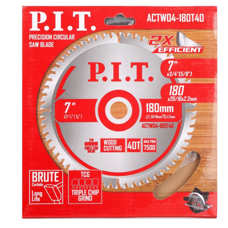 Диск пильный P.I.T. ACTW04-180T40, 180x20/16x1,4 мм, 40T в Ярославле