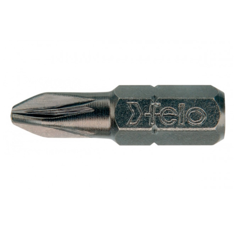 Бита крестовая Felo Industrial 02193216, PZ 1/PZ 2/PZ 3X25, 3 шт., в блистере(Германия)