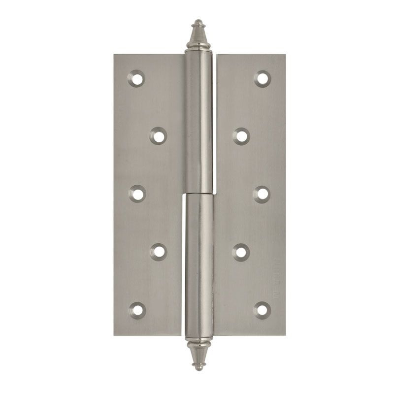 Петля дверная разъемная Нора-М 610-5" 12111, 125*75*2,5, с колпачком матовый никель, левая в Угличе