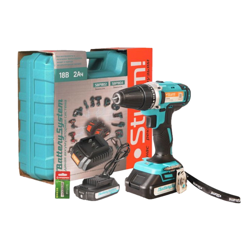 Дрель аккумуляторная Sturm! CD3618, 18В, 1BatterySystem, 31Нм, 2х2.0Ач, кейс в Вологде