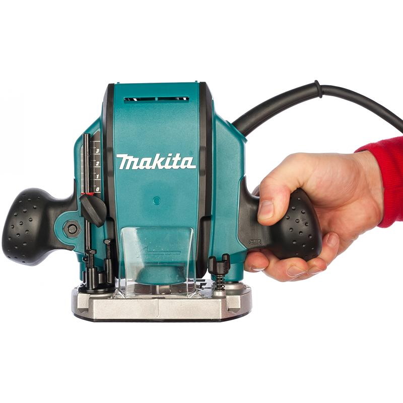 Профессиональный фрезер Makita RP 0900 (сетевой, универсальный тип, с монтажным ключом, коробка)