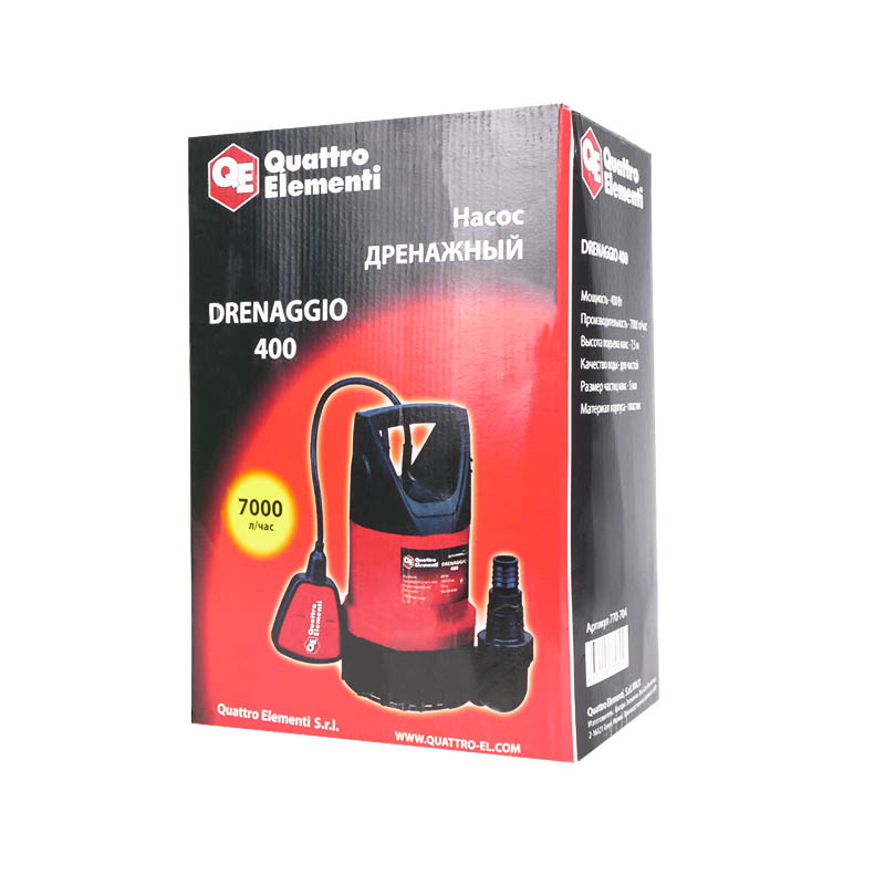 Насос дренажный Quattro Elementi 400