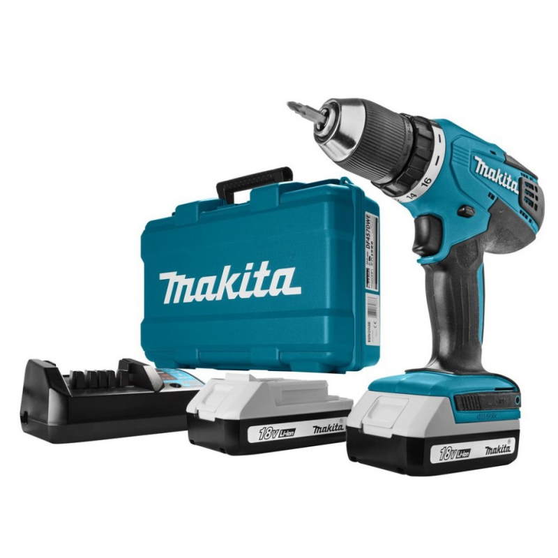 Аккумуляторная дрель-шуруповерт Makita DF457DWE (ручная, тип аккумулятора li-ion) в Рыбинске