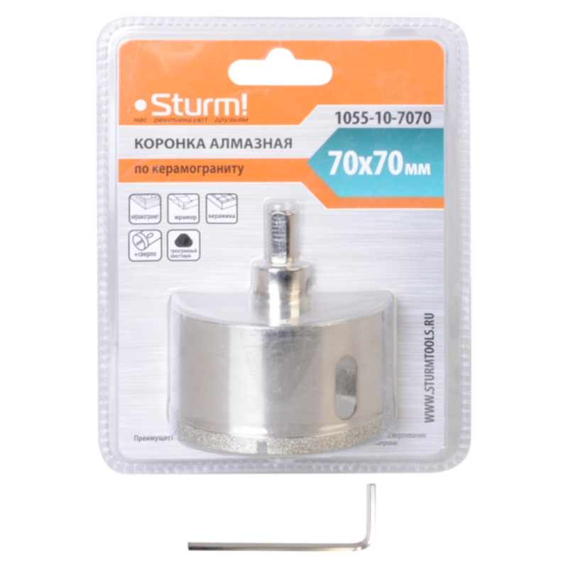 Коронка алмазная Sturm 1055-10-7070  в Туле