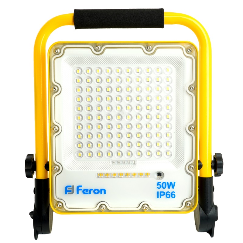 Прожектор светодиодный Feron LL-951 48676 (переносной, с зарядным устройством, 50W, 10Ah, 6400K, IP66) в Коврове