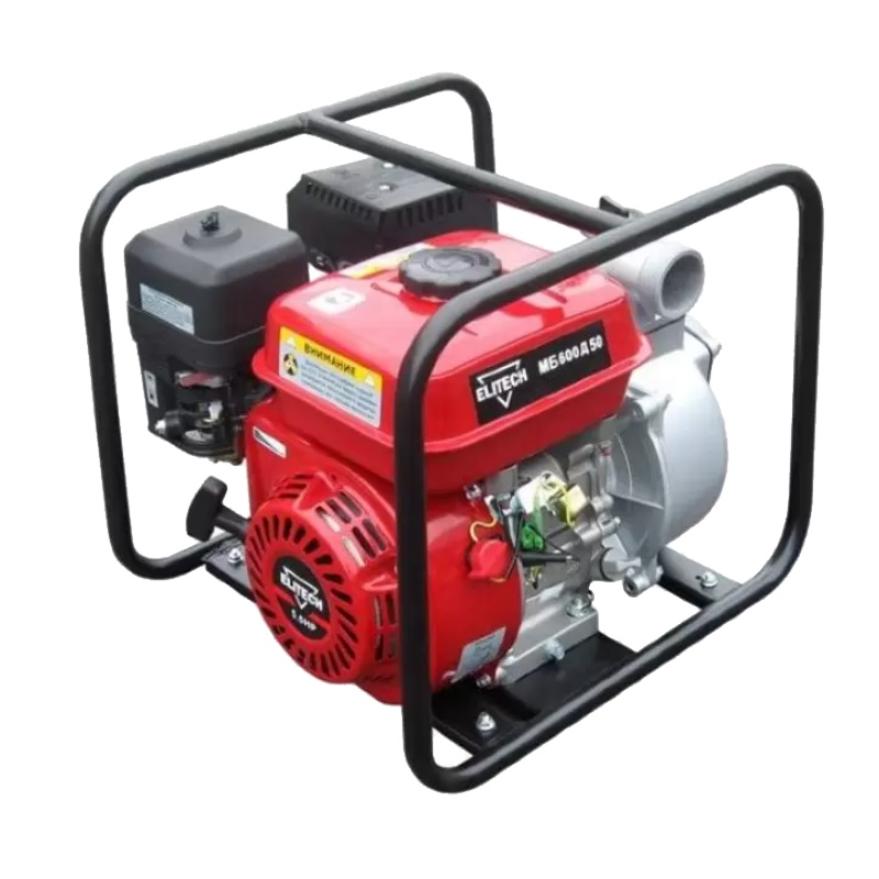 Мотопомпа бензиновая Elitech МБ 600 Д 50 155204, 5.5 лс, 600 л/мин