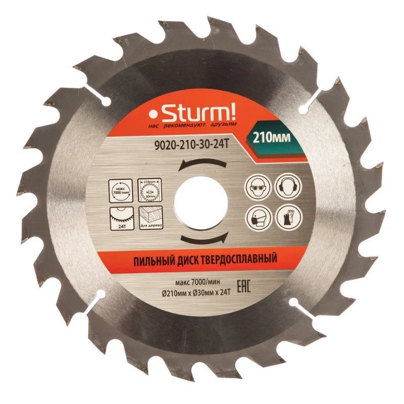 Диск пильный Sturm 9020-210-30-24T в Костроме