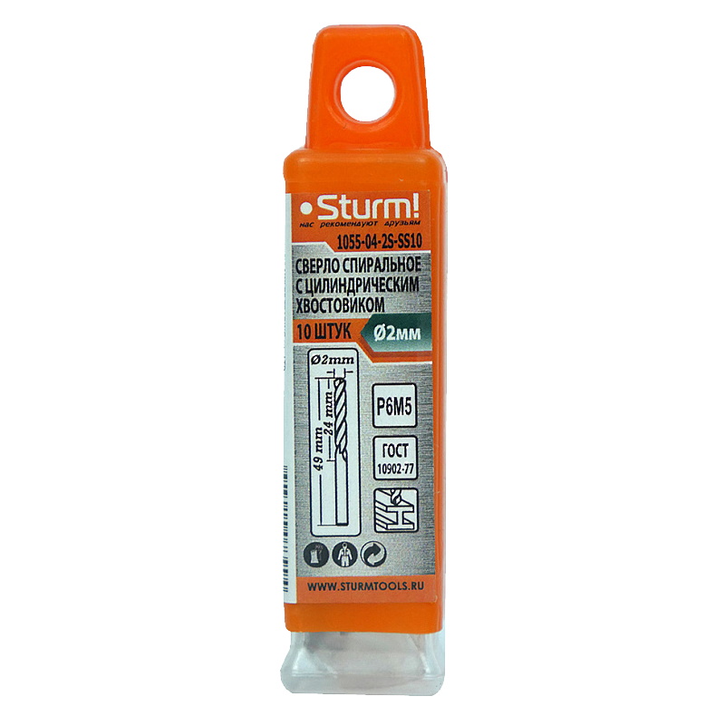 Сверло по металлу Sturm 1055-04-2S-SS10 в Туле
