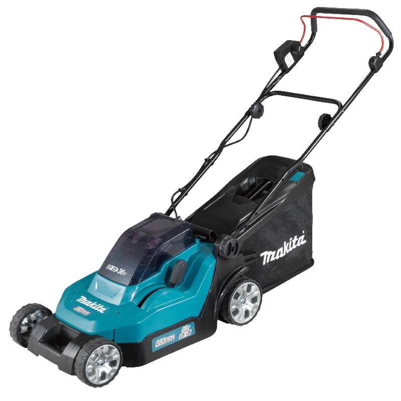 Аккумуляторная газонокосилка для стрижки газона Makita DLM382PM2 (36В, 2х4Ач, ЗУ, травосборник 40 л) в Угличе