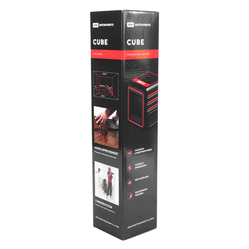 Лазерный уровень Ada Cube Professional Edition А00343 (компактный, 2 линии, подставка, принадлежности) в Костроме