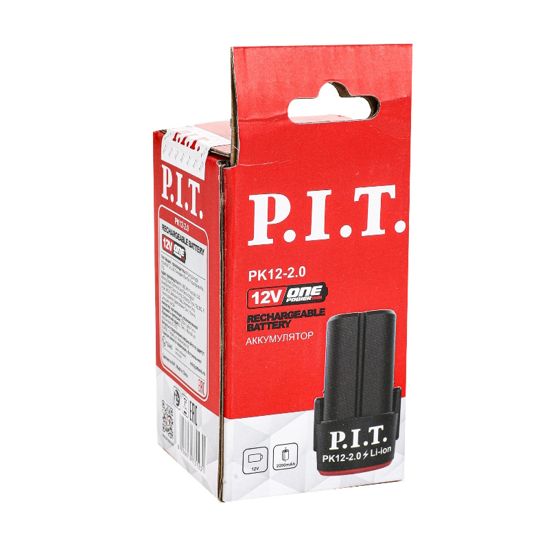 Аккумулятор P.I.T. OnePower PK12-2.0, 12В, 2,0Ач, Li-Ion, плата, 3 контакта в Кинешме