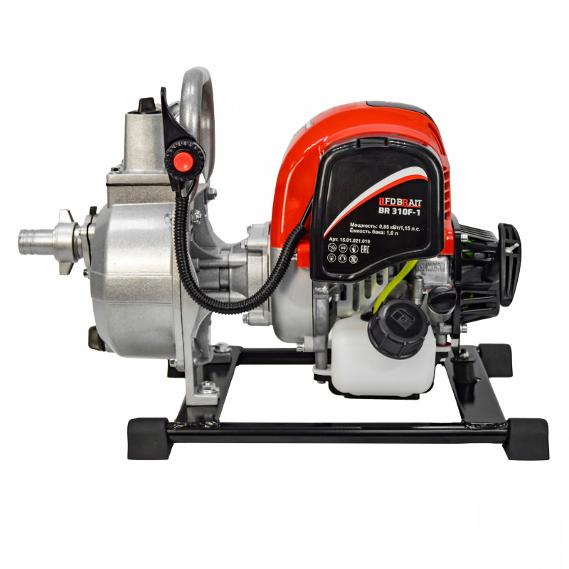 Мотопомпа бензиновая Brait BR310F-1 15.01.021.019, 0,9кВт., произ-ть 8м³/ч., 1 дюйм, высота подъема 30м в Угличе