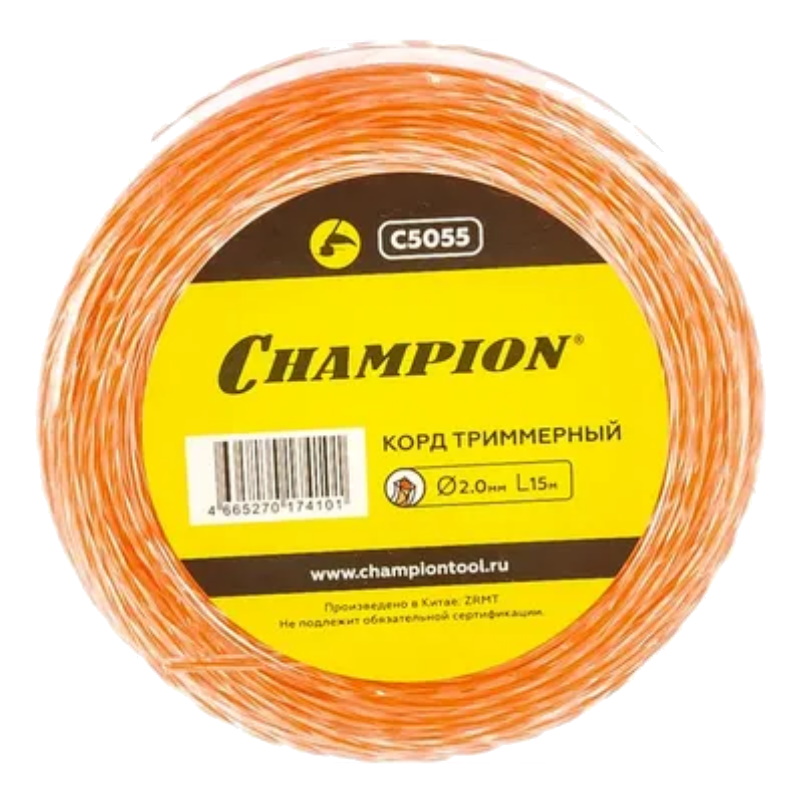 Корд триммерный Champion Twist C7136, 2.0мм*15м, витой  в Иваново