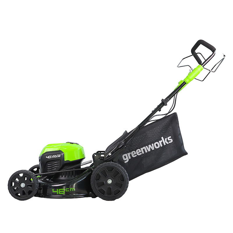 Самоходная аккумуляторная газонокосилка Greenworks 2506807 (40В, 46см, бесщеточная)