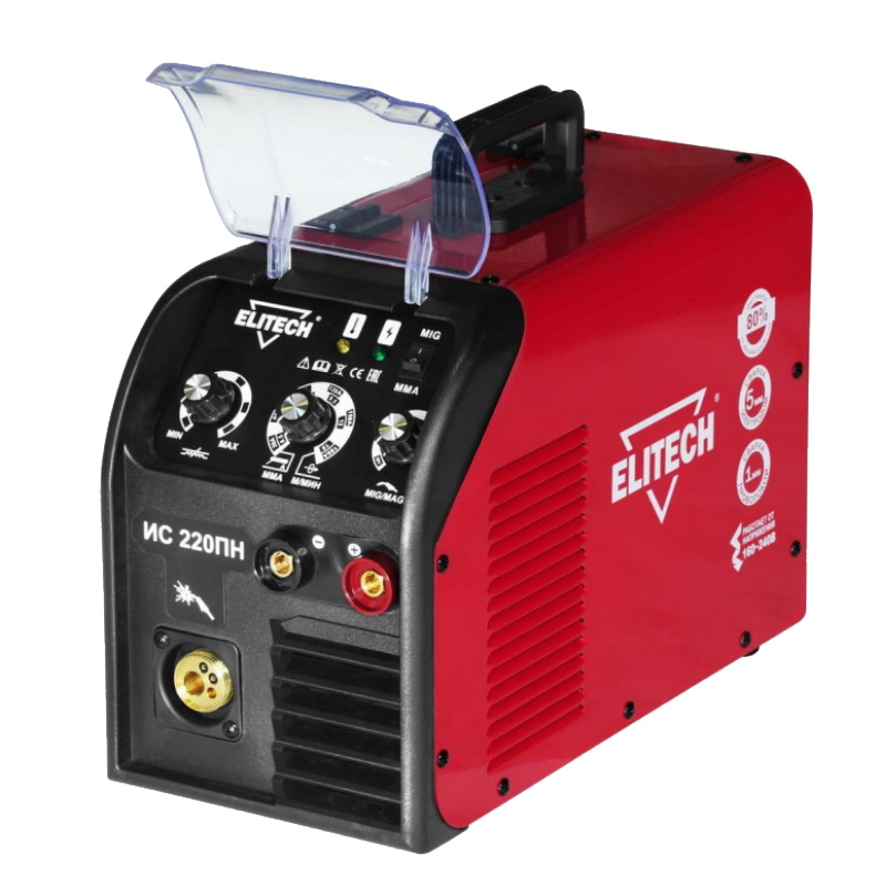 Инверторный полуавтомат Elitech ИС 220ПН 191964 MIGMAG MMA 19990₽