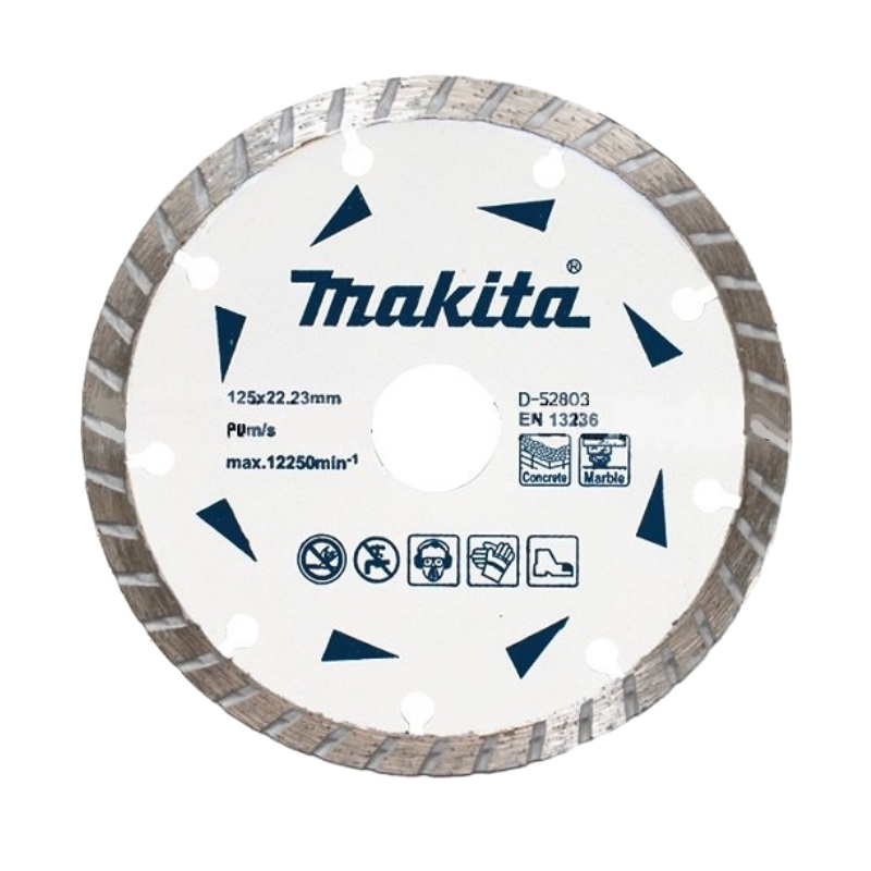 Алмазный диск Makita Турбо "Эконом" D-52803 по бетону/мрамору 125x22,23 мм в Рыбинске