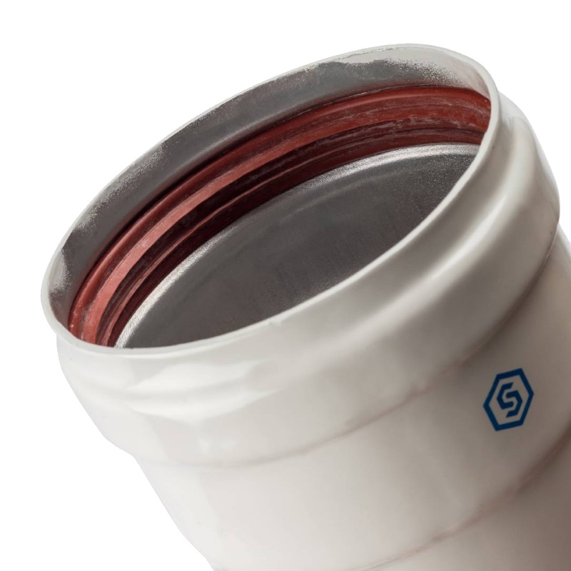 Патрубок для дымохода Stout SCA-0080-010125 DN80, 125 мм, с ревизионным штуцером в Костроме