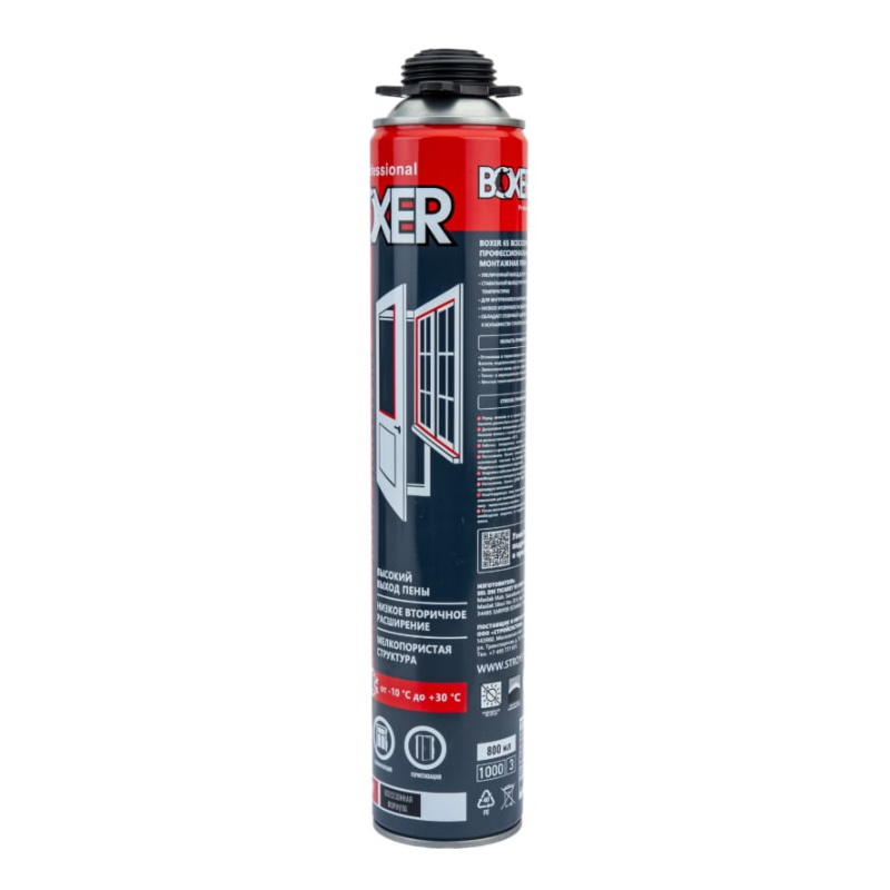 Профессиональная монтажная пена Boxer 65 BOXALT800 (800 мл, всесезонная)
