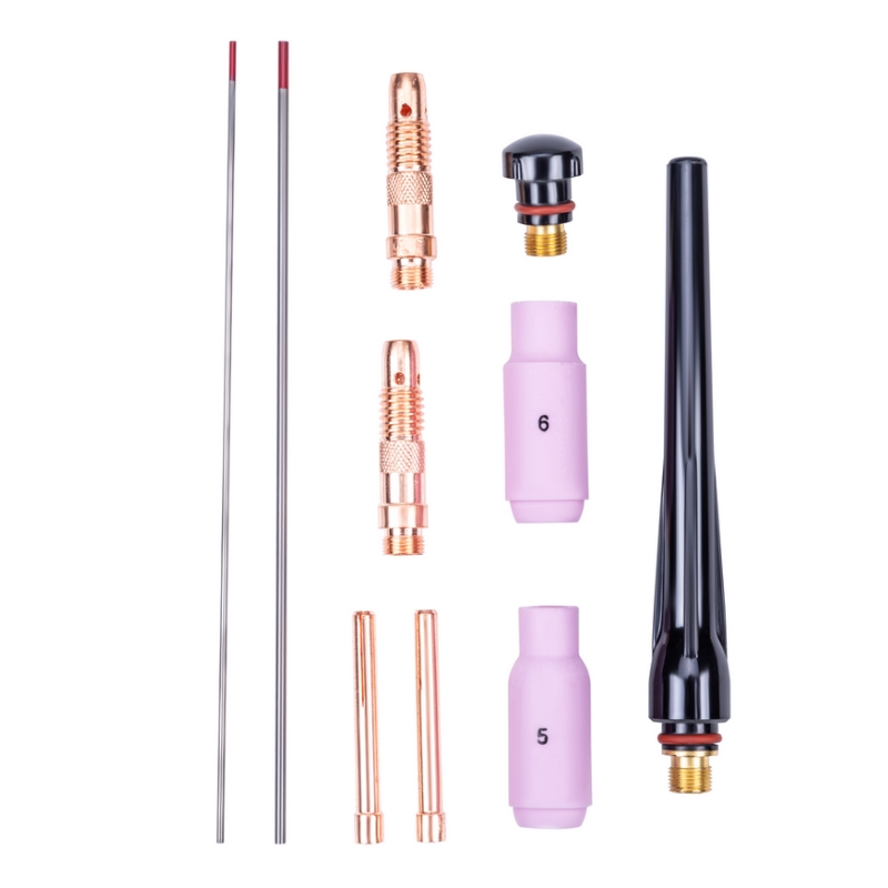 Горелка FoxWeld SRT-17V 2584, 4м, 35мм2 (комплект - цанга 1,6; 2,0; 2,4, сопло №4; 5; 6)
